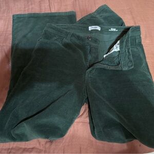 Kensie Green Corduroy Boot Cut Pants
